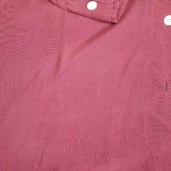 VINTAGE Banana Republic Silk Button Down Shirt wine S Safari & Travel Clothing - Picture 8 of 10
